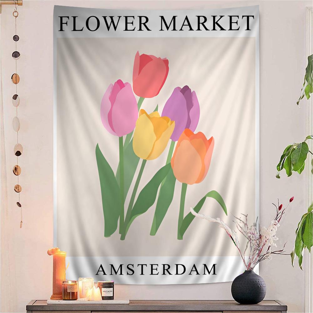 Matisse Abstract Art Flower Anime Tapestry Hanging Tarot Hippie Wall Rugs Dorm Wall Hanging Sheets