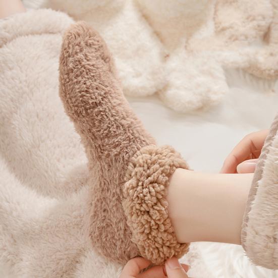 Fuzzy Socks for Women Non-slip Fluffy Home Floor Socks Soft Cozy Fleece Slipper Socks