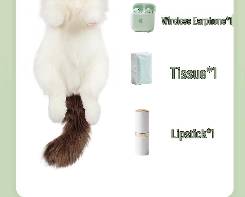 Plush Cat Backpack - Bionic Kitten Doll Toy Gift for Girls' Birthdays