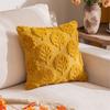 Plushie Pillow Cover 3D Leaf Design Pillowcase Soft Modern Home Decoration 45x45cm Living Room Bedroom Accent