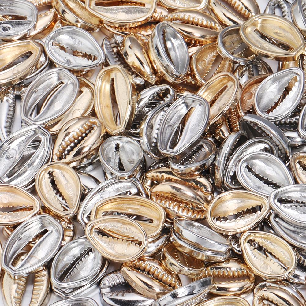 50pcs CCB Natural Shell Beads Sea Conch Loose Spacer Beads For Jewelry Making DIY Crafts Necklace Bracelet Earrings Accessories