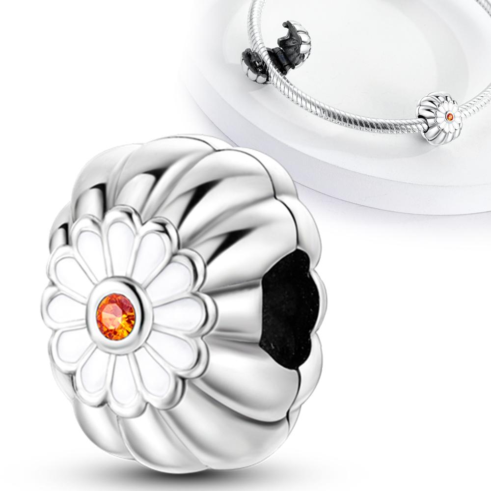 

Романтические бусины из ракушек-маргариток, медные оригинальные бусины, подходят для оригинального браслета-шарма, бусины для ювелирных изделий, сделай сам, подарки для женщин