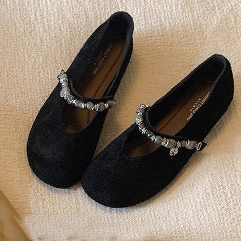 Fashion Loafers Shoes Woman Flats Shallow Fashion Dress Sport Shoes Suede Casual Woman Sandals 2025 Autumn New Designer Chaussure Femme