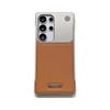 Suitable for Samsung S25 Ultra Mobile Phone Case Metal Frameless Magnetic Suction S24Plus Incense Leather S23 Anti-fall Cover