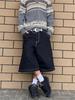 Y2k Vintage Bol Paça Kot Şort Kadın Sokak Giyimi Jorts Kore Harajuku Gotik Oversize Denim Pantolon Nakış Yaz