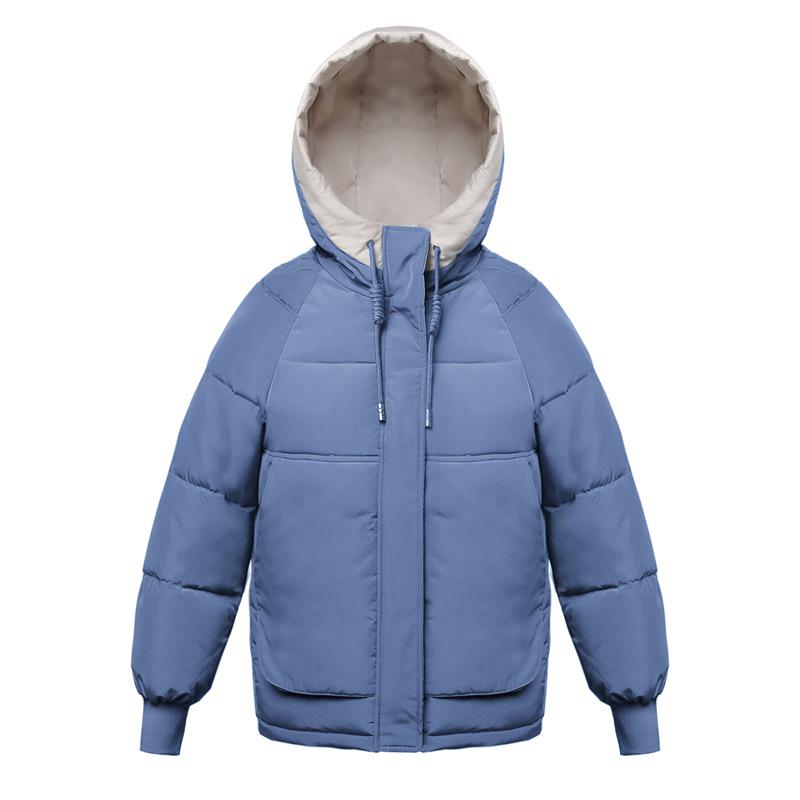 Dámské oblečení s bavlnou vycpané zimní krátké volné dámské vycpané sako s bavlnou Volná bunda s kapucí