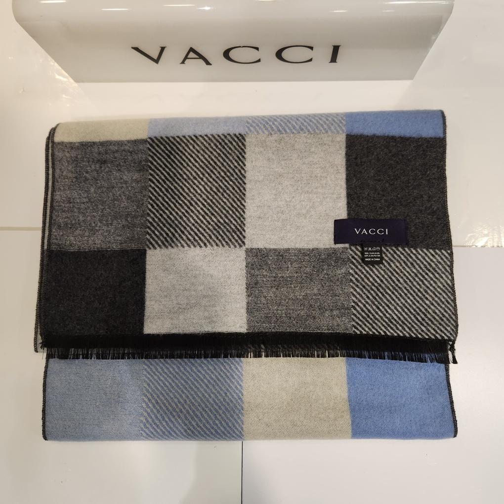 

Men s Winter Wool Acrylic Blend Cozy Long Muffler Blue Ivory Gray Mixed Square Check Muffler VM1N4BR103B0