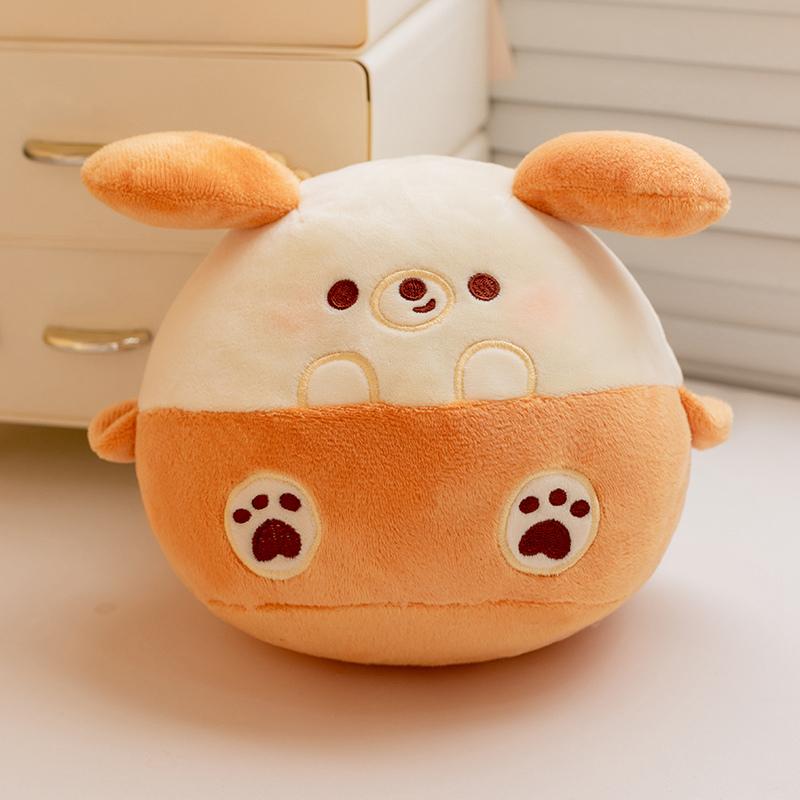 Super Cute Dog Pig Cat Panda Balls Plush Toys Soft Stuffed Cartoon Animal Pillow Creative Souvenir Room Decor Birthday Gift