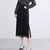 Betu Women's High-Waist Lace Slit Midi Skirt