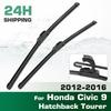 For Honda Civic 9 Hatchback Tourer 2012-2016 2013 2014 2015 Wiper Front Wiper Blades Windshield Windscreen Window Brush 26"+18