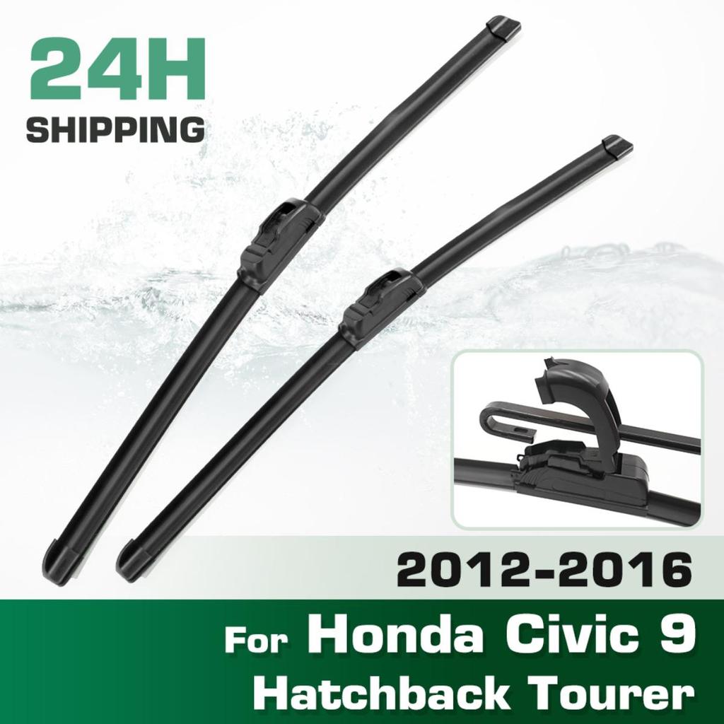 For Honda Civic 9 Hatchback Tourer 2012-2016 2013 2014 2015 Wiper Front Wiper Blades Windshield Windscreen Window Brush 26"+18