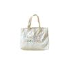 Summer canvas embroidery casual lazy style literary hand carry shoulder bag shopping bag canvas schoolbag