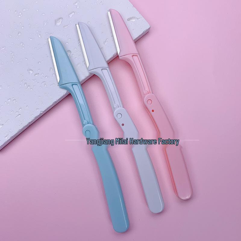 Foldable Safety Eyebrow Shaver: Multifunctional, Anti-Scratch Trimming Tool for Men & Women