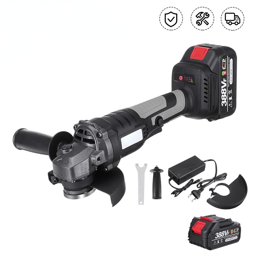 Bezuhlíková elektrická úhlová bruska 388VF 125 mm Bezuhlíkové elektrické nářadí na obrábění dřeva