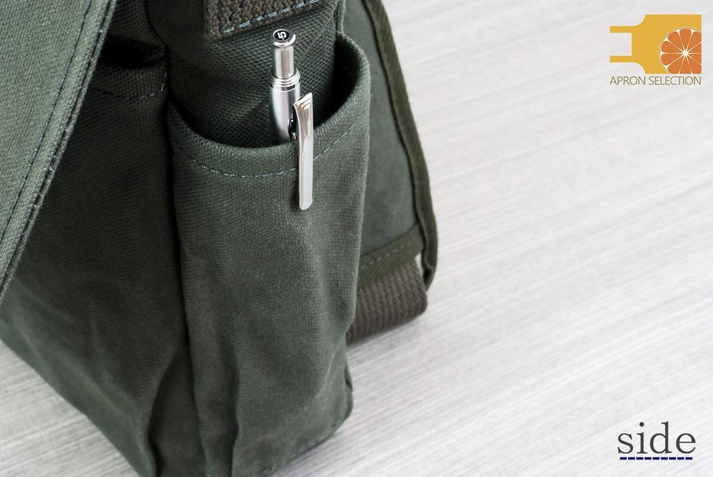 Torba na ramię Hinomoto Canvas Płócienna Pokrowiec na ramię nr 105 (Zielony mech)