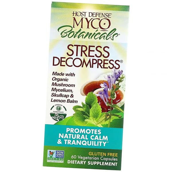 Грибы для снятия стресса, MycoBotanicals Stress Decompress, Fungi Perfecti  60вегкапс (71441015)