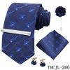 Men'S Business Dress Tie 5-Piece Groom Best Man Dress Accessories Gaowei Dense Jacquard Tie Worker