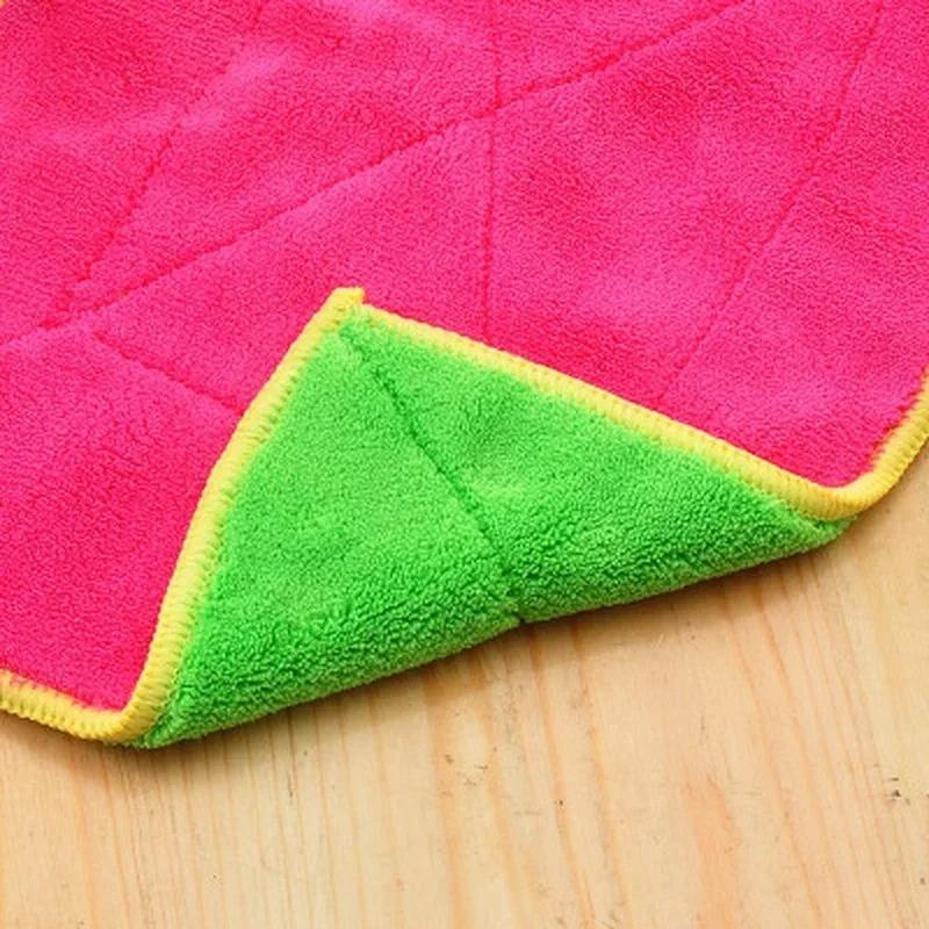 5 Pcs Absorbent Glass Kitchen Cleaning Cloths Rags Table Window Home Kitchen Supplies Household Cleaning Towel Tools