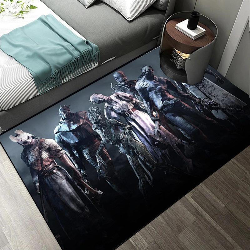 D-Dead by Daylight survival horror escape game Large Area Rugs Carpet for Home Living Room Bedroom Sofa Doormat Floor Play Mat