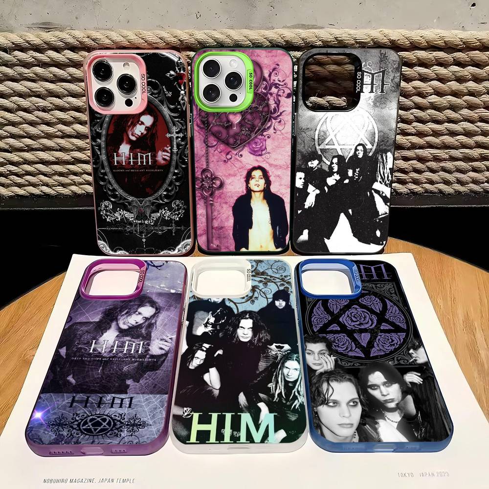Band His Infernal Majesty Phone Case For IPhone 17 16 15 14 11 12 13 Pro Max Pro Plus Colored Silver Cover