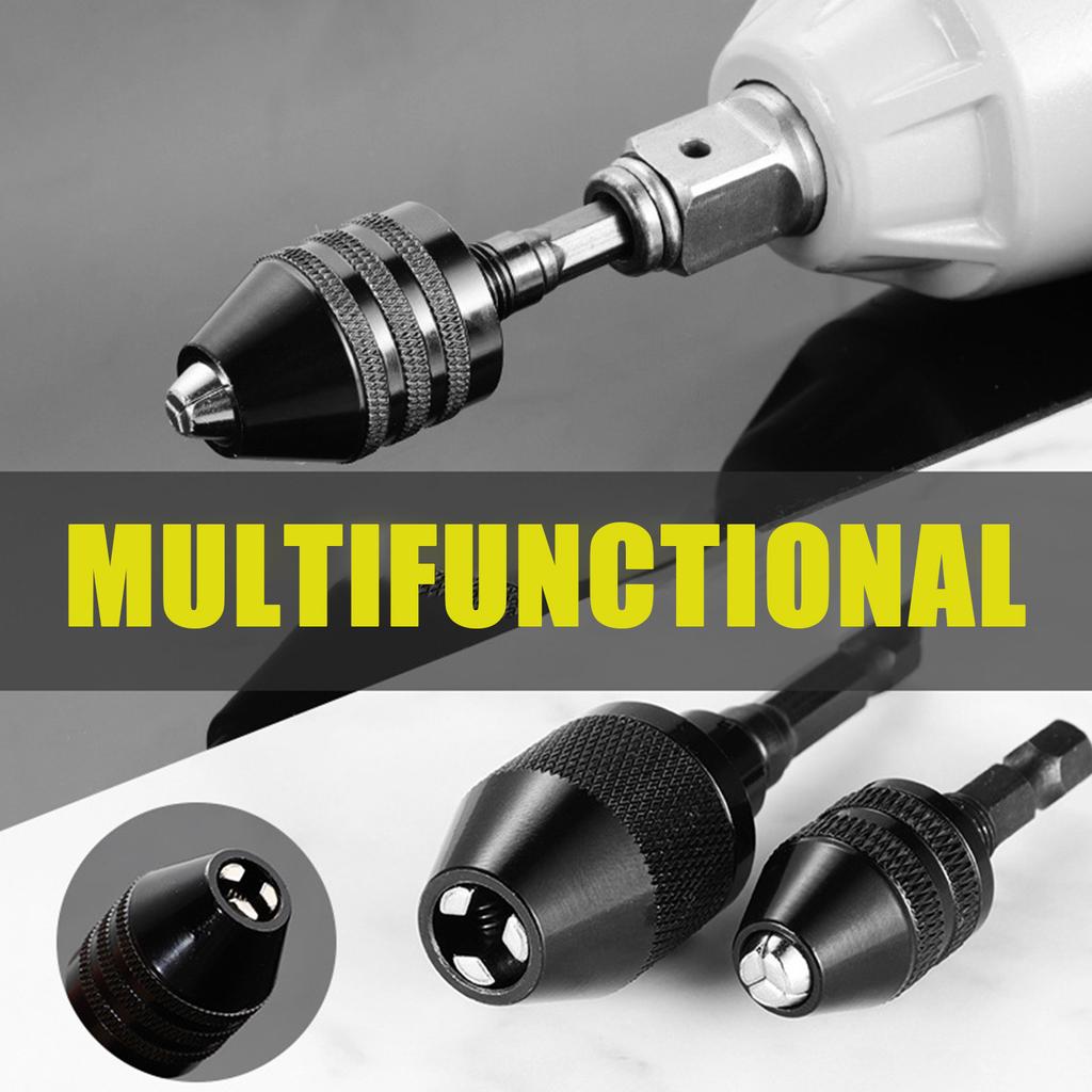 Removable Lightweight Multifunctional Aluminum Alloy Conversion Chuck Universal Hexagonal Handle Three Jaw Electric Grinder Conversion Chuck