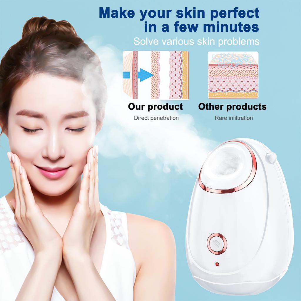 Facial Spray Moisturizing Device Portable Hydrating Facial Steamer Home Nano Heat Spray Facial