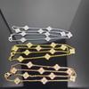10 Flower Four-leaf Clover Necklace Non-fading Women's Summer Clavicle Chain