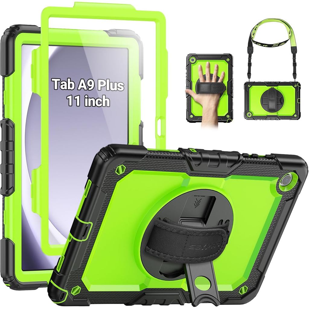 Étui pour Samsung Galaxy Tab A9+/ A9 Plus Étui 11  (SM-X210/X216/X218), Coque de protection avec protection d'écran