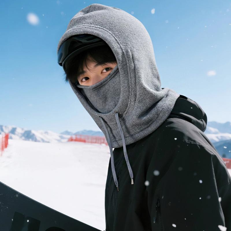 Upgraded Winter Cold Proof and Warm Hat Outdoor Skiing Plush Thermal Caps Riding Windproof Face Mask Thickened Fleece Head Cover