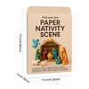 Christmas DIY Paper Nativity Scene W/Jesus Angel and Animal DIY Paper Nativity Scene Craft Kit for Xmas Decor Family Activities