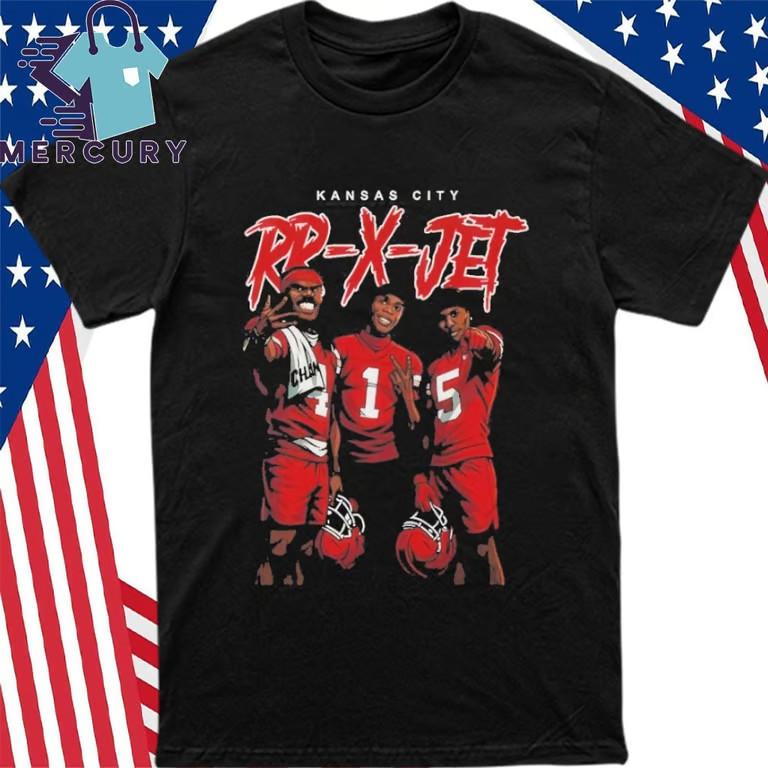 RR-X-JET Rashee Rice Xavier Worthy and Hollywood Brown Shirt Unisex T-Shirt XXXXL