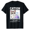 Cation Funny Chemistry Humor Science Teacher Cat Pun TShirt Harajuku Oversized T Shirt Graphic T Shirts Unisex Clothing
