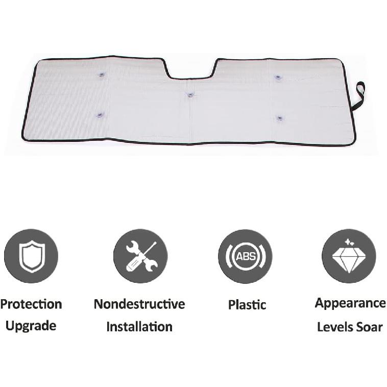 Windshield Sun Shade Compatible for Mercedes Benz G Class AMG Wagon Cross Country SUV W463 G350 G400 G500 G500 G55 G63 G65 G800 2004-2018 UV