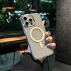 Suitable for IPhone16promax Flash Powder Transparent Magnetic Phone Case and Apple 15 Metal Lens Anti Drop Protective Case