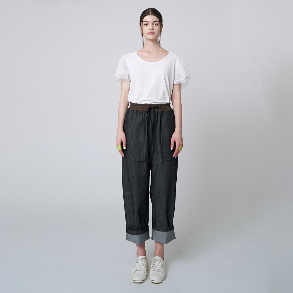 ATHPLATFORM Aw41Th02 See-Through Sleeve Top_White