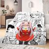 Darling In the Franxx Flannel Blanket Beautiful Print Perfect For Home Bed Sofa Chair Travel Picnic -HE8