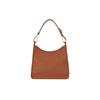 Longchamp Le Foulonné Metal Hardware Silver Leather Crossbody Shoulder Bag Women Bags Brown 10155021121