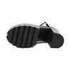 Gdgydh Women's Block Heeled Platform Shoes Round Closed Toe Ankle Buckle Strap High Heels for Party Solid Color Pumps