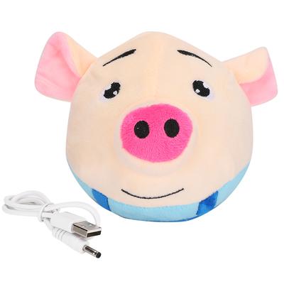 Haustier Hüpfball Cartoon Schwein Puppe Ball USB Elektrische Interaktion Waschbar Singen Niedlich