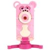Teddy Bear Projector for Drawing Handy Projector 48 Slides Lanyard Stand - Pink