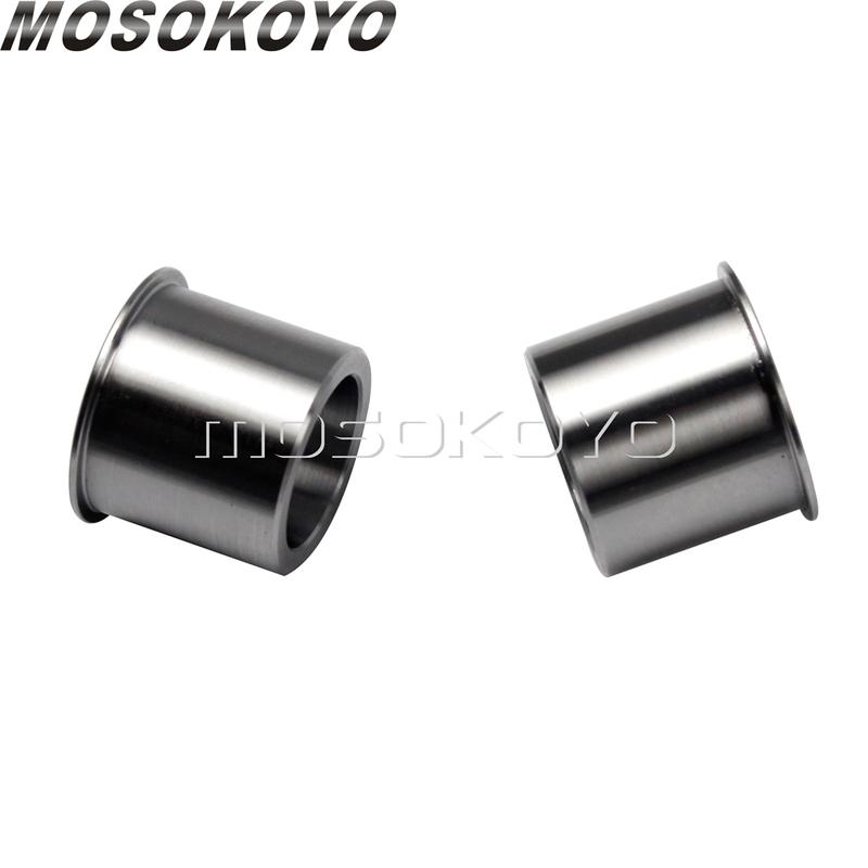 For Harley Wheel Bearing Reducers 1" To 3/4" Axle Reducer Spacer Kit for Sportster Touring Softail Dyna with 1" Sealed Bearings