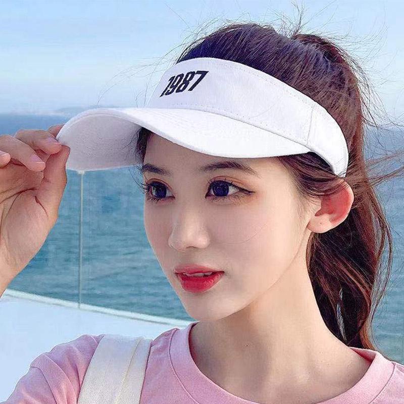 RICYGVM EmptyTop Sun Hat For Women Outdoor Sports Running Headless Hats Unisex Hollow Breathable Duck Tongue Cap Sunshade Visors