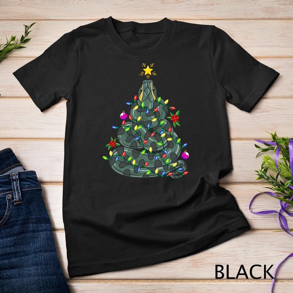 Anaconda Christmas Tree Snake Animal Unisex T-shirt 2 M