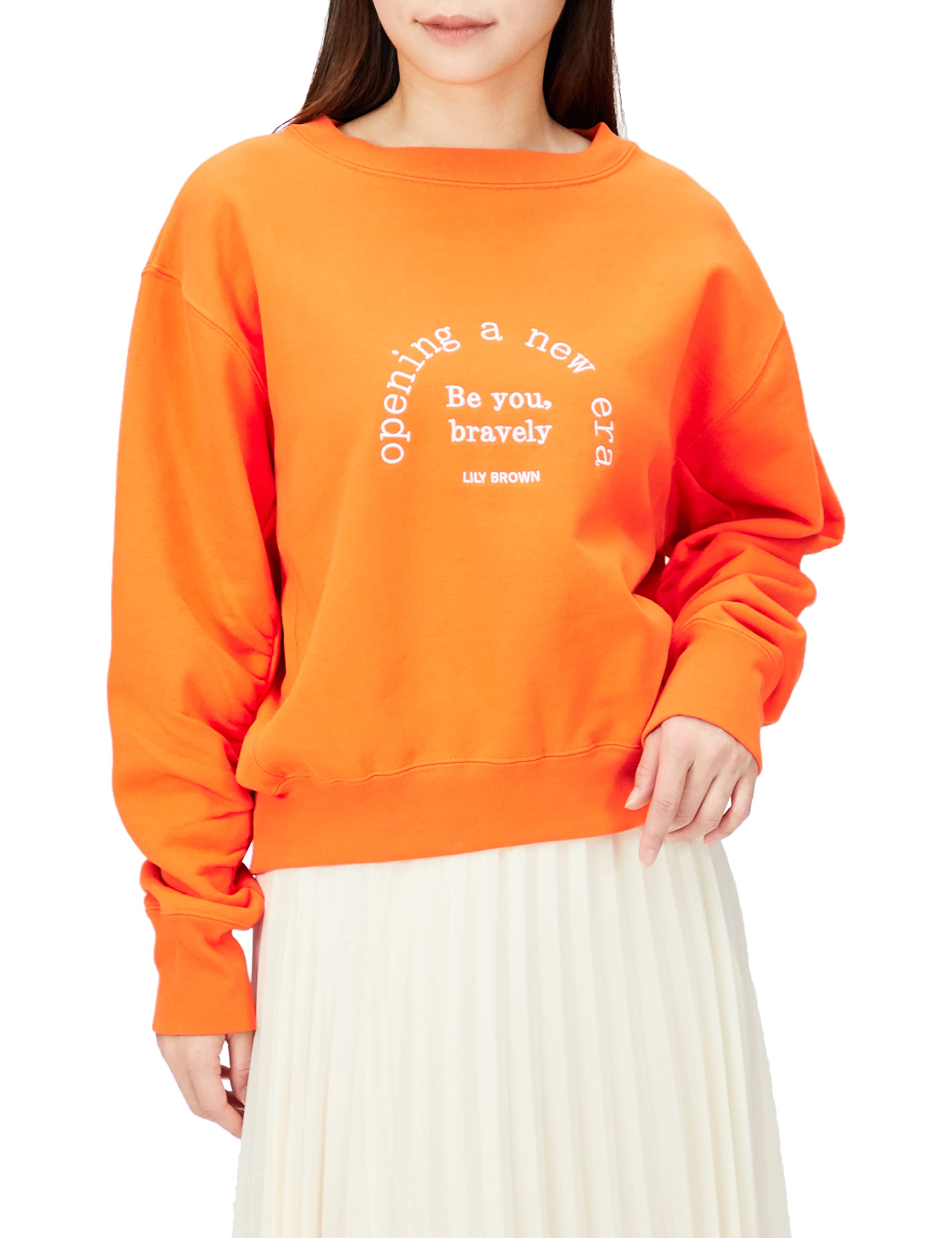

Lily Brown Women s Logo Sweatshirt LWCT225032 ORG F