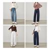 ESE-Y Women's Fade-Resistant Lyocell-Cotton Loose Fit Tapered Jeans