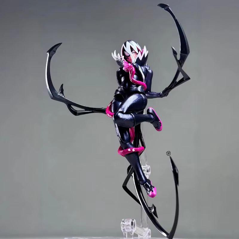 Amazing Yamaguchi Venomized Gwen Action Figure Articulated Pvc Spider-Man Series Collectible Anime Model Toy For Collectors