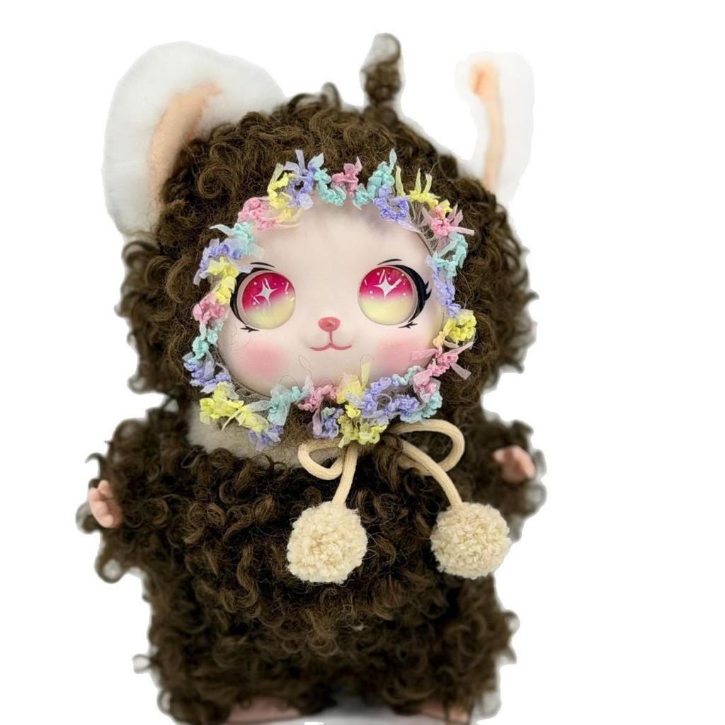 Curly-Haired Short-Eared Rabbit Plush Doll - Car Accessory, Bag Pendant, Gift