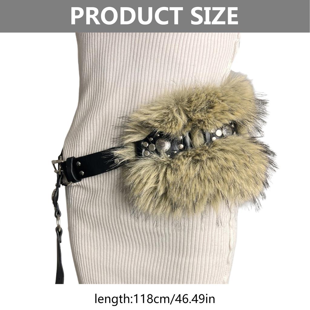 Subculture Furs Corset Adjustable Waistband Wide Belt Women Waist Cincher Cool Waistband Punk Styles Waist Decoration