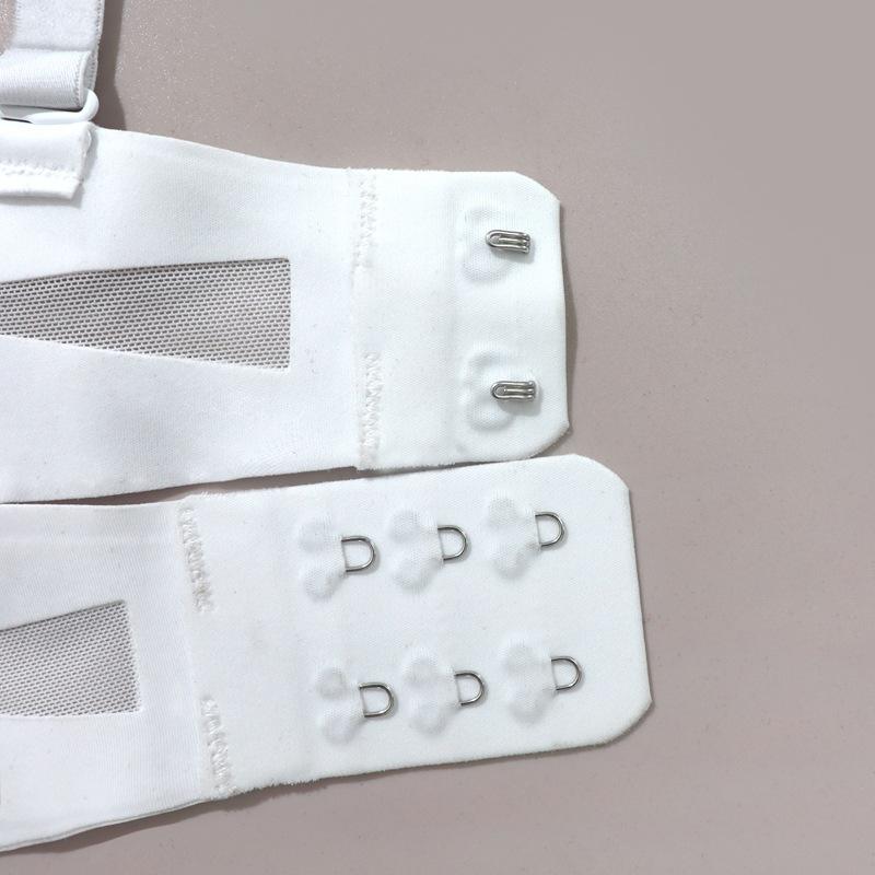 Ladies Upper Thin Lower Thick Die Cup Bra Bow Back Double-breasted Bra Breathable Shoulder Strap Comfortable Steel Rim Underwear