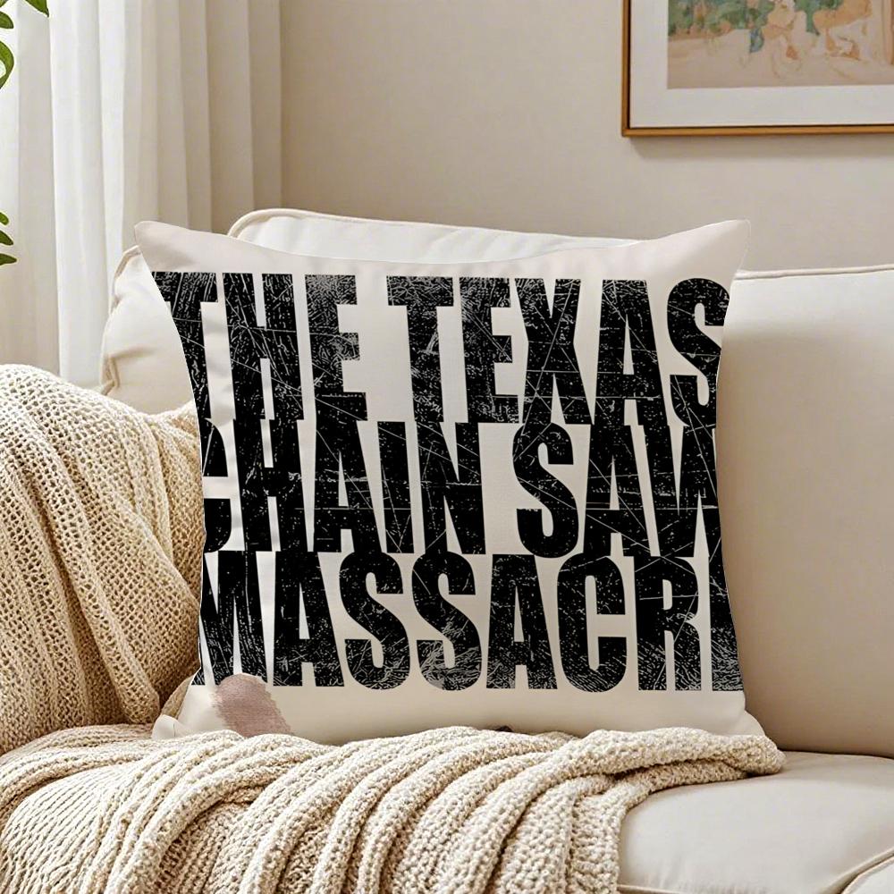 Movie Horror The TTexas Chain Saw MMassacre Cushion Cover Pillowcase Antidustmite Living Room Sofa Decor Cushion Room
